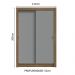Guarda-Roupa Solteiro 2 Portas de Correr 2 Gavetas Rustic/Cinza Vivare Madesa