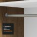 Guarda-Roupa Solteiro 2 Portas de Correr 4 Gavetas Rustic/Branco Vivare Plus Madesa