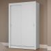 Guarda-Roupa Solteiro 2 Portas de Correr Branco Milano Madesa