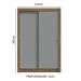 Guarda-Roupa Solteiro 2 Portas de Correr Rustic/Cinza Milano Madesa