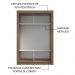 Guarda-Roupa Solteiro 2 Portas de Correr Rustic/Cinza Milano Madesa