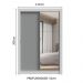 Guarda-Roupa Solteiro 2 Portas de Correr com Espelho 2 Gavetas Branco/Cinza Vivare Madesa