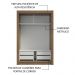 Guarda-Roupa Solteiro 2 Portas de Correr com Espelho 4 Gavetas Rustic/Branco Vivare Plus Madesa