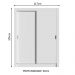 Guarda-Roupa Solteiro Madesa Dallas 2 Portas de Correr 2 Gavetas - Branco