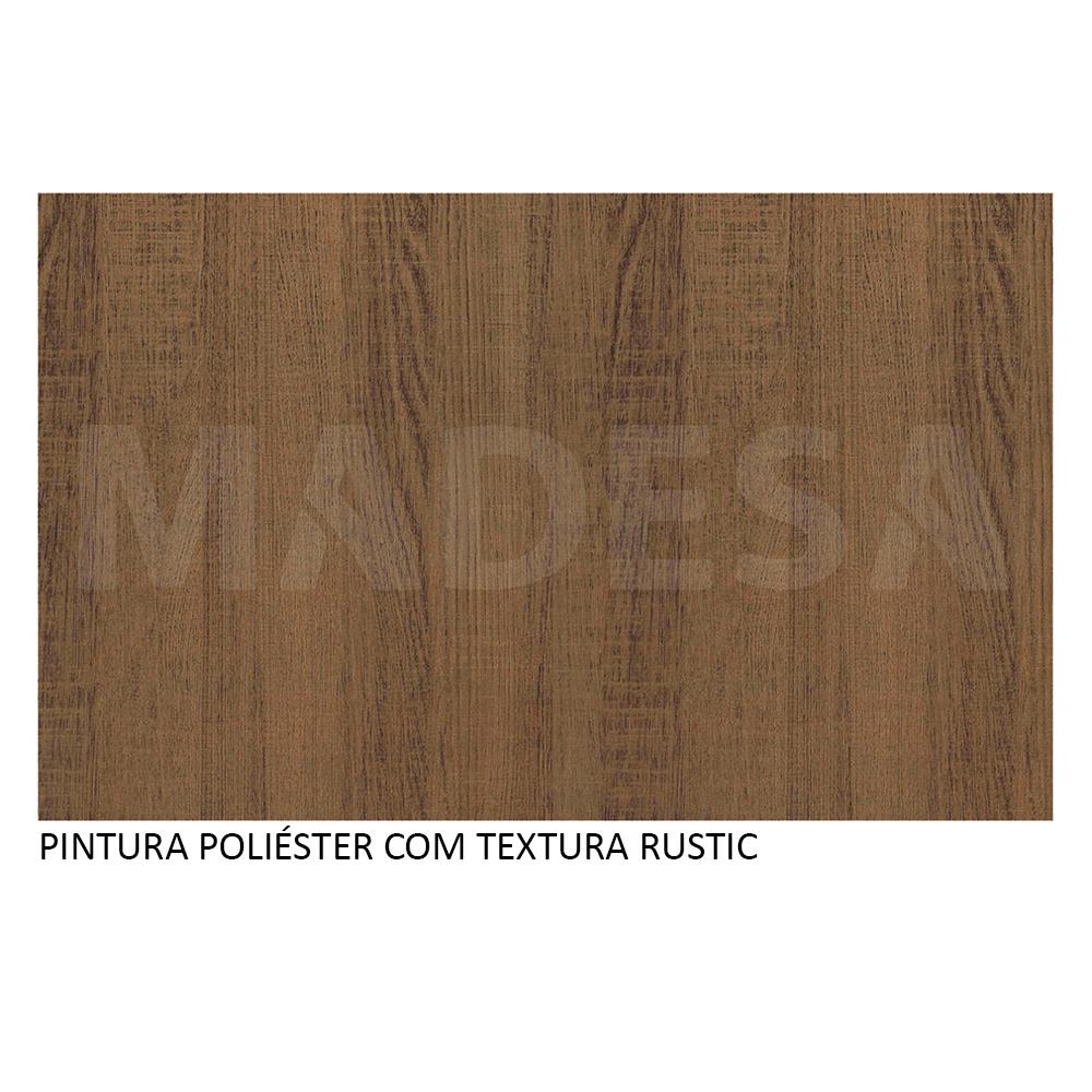 Guarda-Roupa Solteiro Madesa Dallas 2 Portas de Correr 2 Gavetas com Pés - Rustic