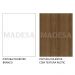 Guarda-Roupa Solteiro Madesa Dallas 2 Portas de Correr com Espelho 2 Gavetas com Pés - Branco/Rustic