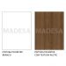 Guarda-Roupa Solteiro Madesa Dallas Plus 2 Portas de Correr 4 Gavetas com Pés - Branco/Rustic