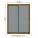 Guarda-Roupa Solteiro Madesa Denver 2 Portas de Correr - Rustic/Cinza