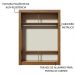 Guarda-Roupa Solteiro Madesa Denver 2 Portas de Correr - Rustic/Preto