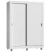 Guarda-Roupa Solteiro Madesa Denver 2 Portas de Correr com Pés - Branco