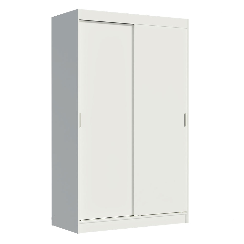 Guarda-Roupa Solteiro Madesa Tokio 2 Portas de Correr 2 Gavetas - Branco