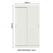 Guarda-Roupa Solteiro Madesa Tokio 2 Portas de Correr 2 Gavetas - Branco