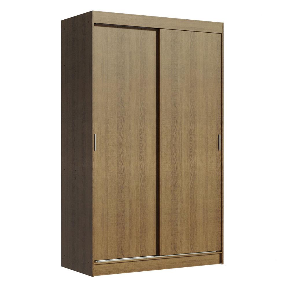 Guarda-Roupa Solteiro Madesa Tokio 2 Portas de Correr 2 Gavetas - Rustic