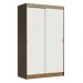 Guarda-Roupa Solteiro Madesa Tokio 2 Portas de Correr 2 Gavetas - Rustic/Branco