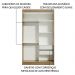 Guarda-Roupa Solteiro Madesa Tokio 2 Portas de Correr 2 Gavetas - Rustic/Branco