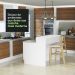 Ilha de Cozinha com Bancada e Balcão 120 cm Branco/Rustic Glamy Madesa