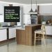 Ilha de Cozinha com Bancada e Balcão 120 cm Rustic/Branco Glamy Madesa