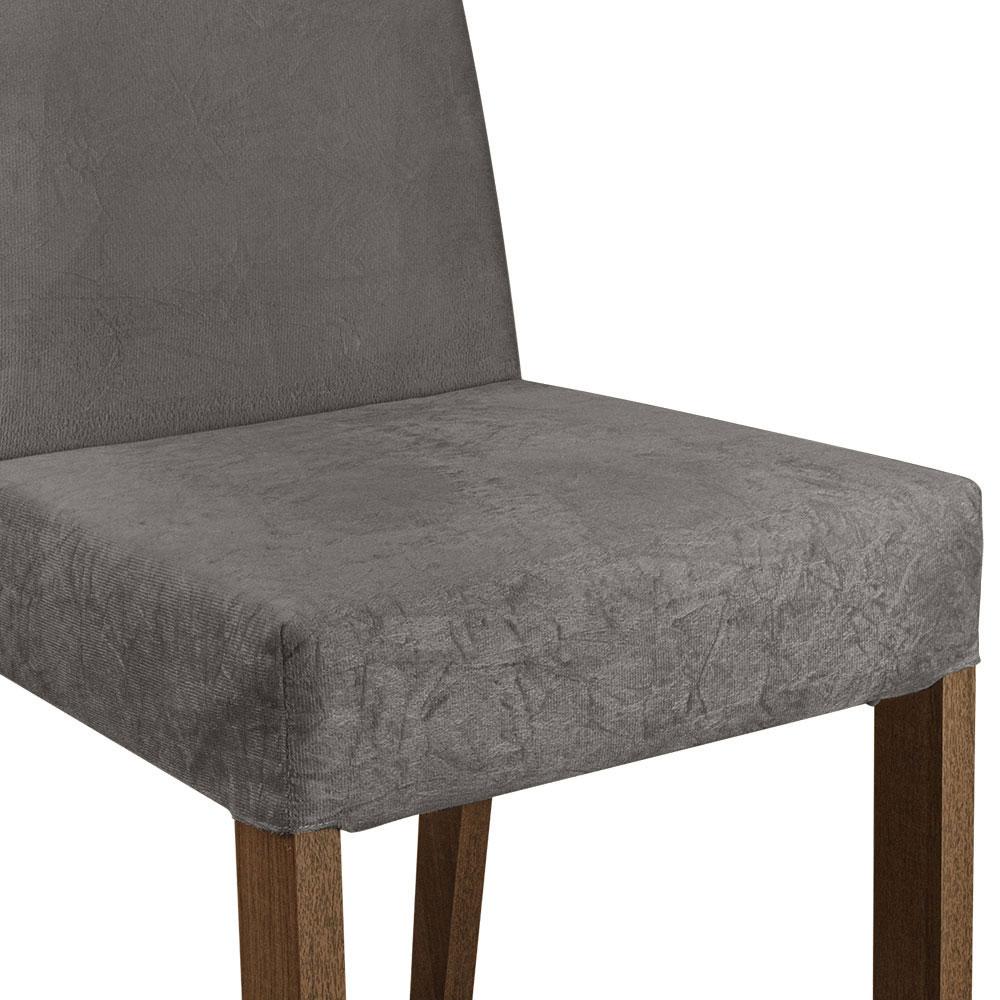 Kit 2 Cadeiras de Jantar 4255 Rustic/Silver Madesa