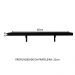 Kit 2 Prateleiras Suspensas para Cozinha Madesa 60 cm com Mão Francesa - Preto