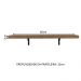 Kit 2 Prateleiras Suspensas para Cozinha Madesa 60 cm com Mão Francesa - Rustic