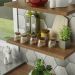 Kit 2 Prateleiras Suspensas para Cozinha Madesa 60 cm com Mão Francesa - Rustic