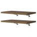 Kit 2 Prateleiras Suspensas para Cozinha Madesa 60 cm com Mão Francesa - Rustic