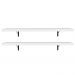 Kit 2 Prateleiras Suspensas para Cozinha Madesa 80 cm com Mão Francesa - Branco