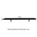 Kit 2 Prateleiras Suspensas para Cozinha Madesa 80 cm com Mão Francesa - Preto