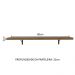 Kit 2 Prateleiras Suspensas para Cozinha Madesa 80 cm com Mão Francesa - Rustic