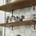Kit 2 Prateleiras Suspensas para Cozinha Madesa 80 cm com Mão Francesa - Rustic
