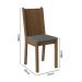 Kit 4 Cadeiras 4290 Madesa Rustic/Silver