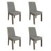 Kit 4 Cadeiras de Jantar 4255 Rustic/Silver Madesa