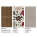 Kit 4 Cadeiras de Jantar 4291 Madesa Rustic/Crema/Hibiscos