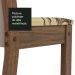 Kit 4 Cadeiras de Jantar 4291 Rustic/Crema/Lírio Bege Madesa