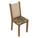 Kit 6 Cadeiras 4291 Madesa - Rustic/Crema/Bege Marrom
