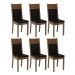 Kit 6 Cadeiras Rustic/Preto 4280 Madesa