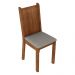 Kit 6 Cadeiras de Jantar 4290 Madesa Rustic/Pérola