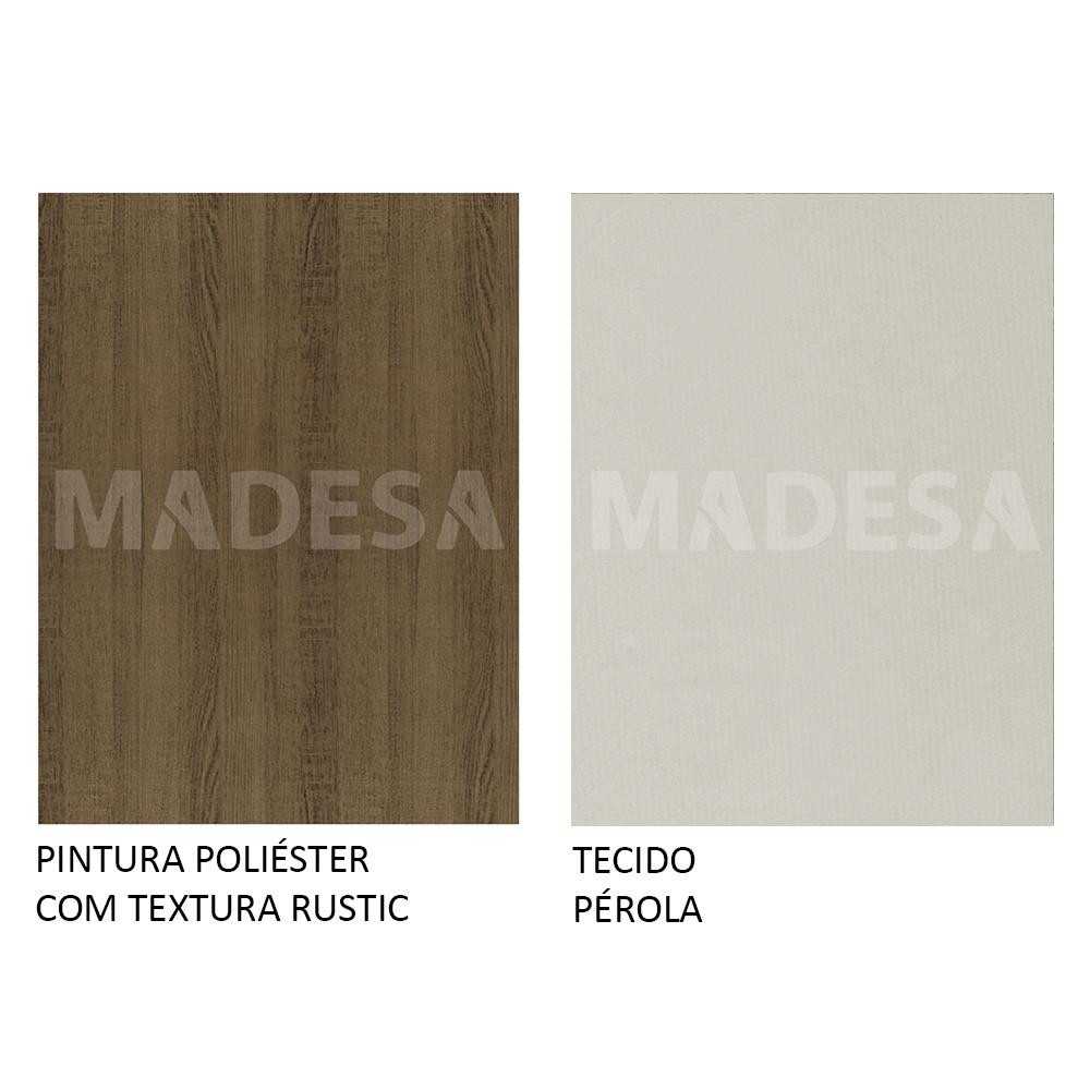 Kit 6 Cadeiras de Jantar 4290 Madesa Rustic/Pérola