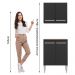 Kit Armário de Cozinha 4 Portas com Armário Aéreo e Balcão Rustic/Preto Emilly Madesa