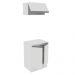 Kit Armário de Cozinha 60 cm 100% MDF 2 Portas e 1 Suspensa Branco Smart Madesa
