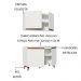 Kit Armário de Cozinha Aéreo e Balcão Gabinete de Pia 120 cm Branco Reims Madesa
