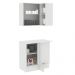 Kit Armário de Cozinha de Canto 100% MDF 2 Portas e Nicho Branco Smart Madesa
