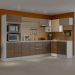 Kit Armário de Cozinha de Canto Reto 2 Portas e Nicho com Tampo 100% MDF Branco/Rustic/Crema Smart Madesa