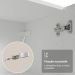 Kit Balcão + Cristaleira 60 cm Branco Smart 100% MDF Madesa