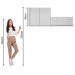Kit Área De Serviço Madesa Acordes 100% MDF com 2 Armários Aéreos - Portas Branco Brilho