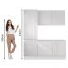 Kit Área De Serviço Madesa Acordes 100% MDF com Armário e Balcão - Portas Branco Brilho