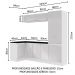 Kit Área De Serviço Madesa Acordes 100% MDF com Armário e Balcão de Canto - Portas Branco Brilho