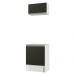 Kit Área de Serviço Madesa Topazio 60 cm com Armário e Balcão - Branco/Preto