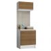 Kit Área de Serviço Madesa Topazio 60 cm com Armário e Balcão - Branco/Rustic