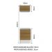 Kit Área de Serviço Madesa Topazio 60 cm com Armário e Balcão - Branco/Rustic